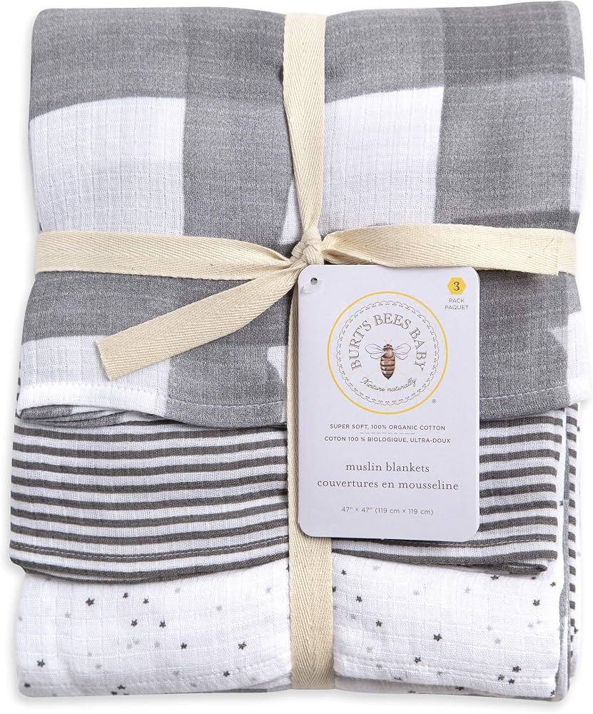 Burt's Bees Baby Muslin Swaddle Blankets