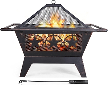 Yaheetech 32-Inch Metal Fire Pit