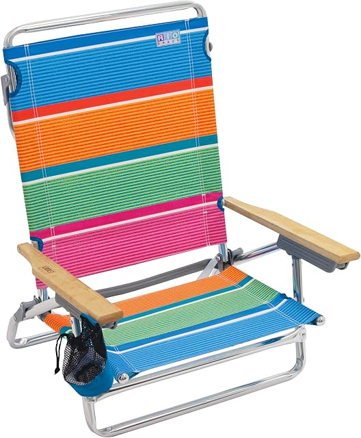 RIO Beach 5-Position Classic Lace-Up Beach Chair