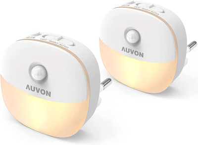 AUVON Plug-In Night Light with Motion Sensor