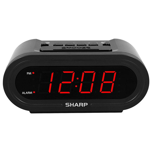 Sharp Digital Alarm Clock with AccuSet