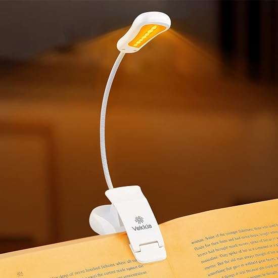 Vekkia Rechargeable Book Light, 2-Pack