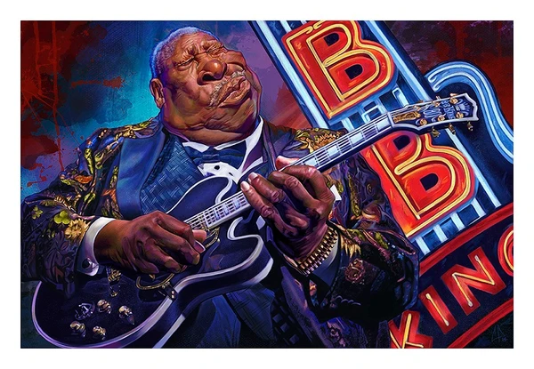 B.B. King Blues Legend Wall Poster