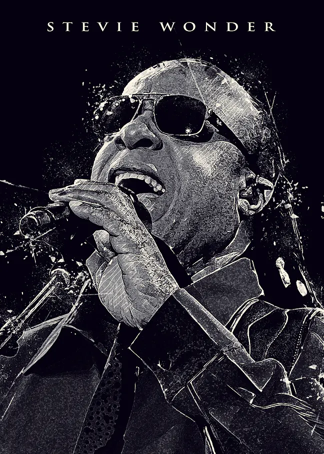 Stevie Wonder Classic Portrait Poster