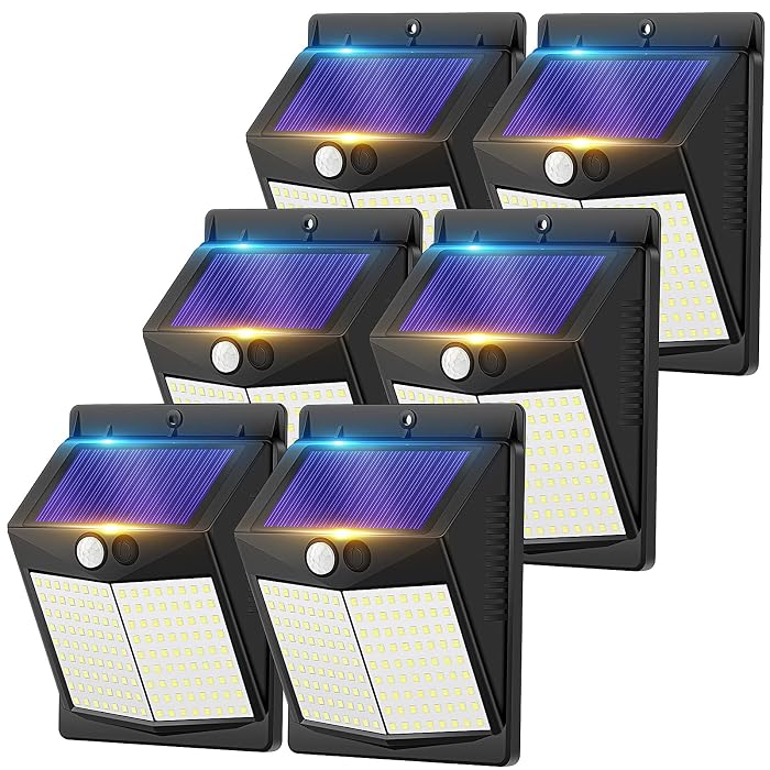 Otdair Solar Motion Lights, 6-Pack