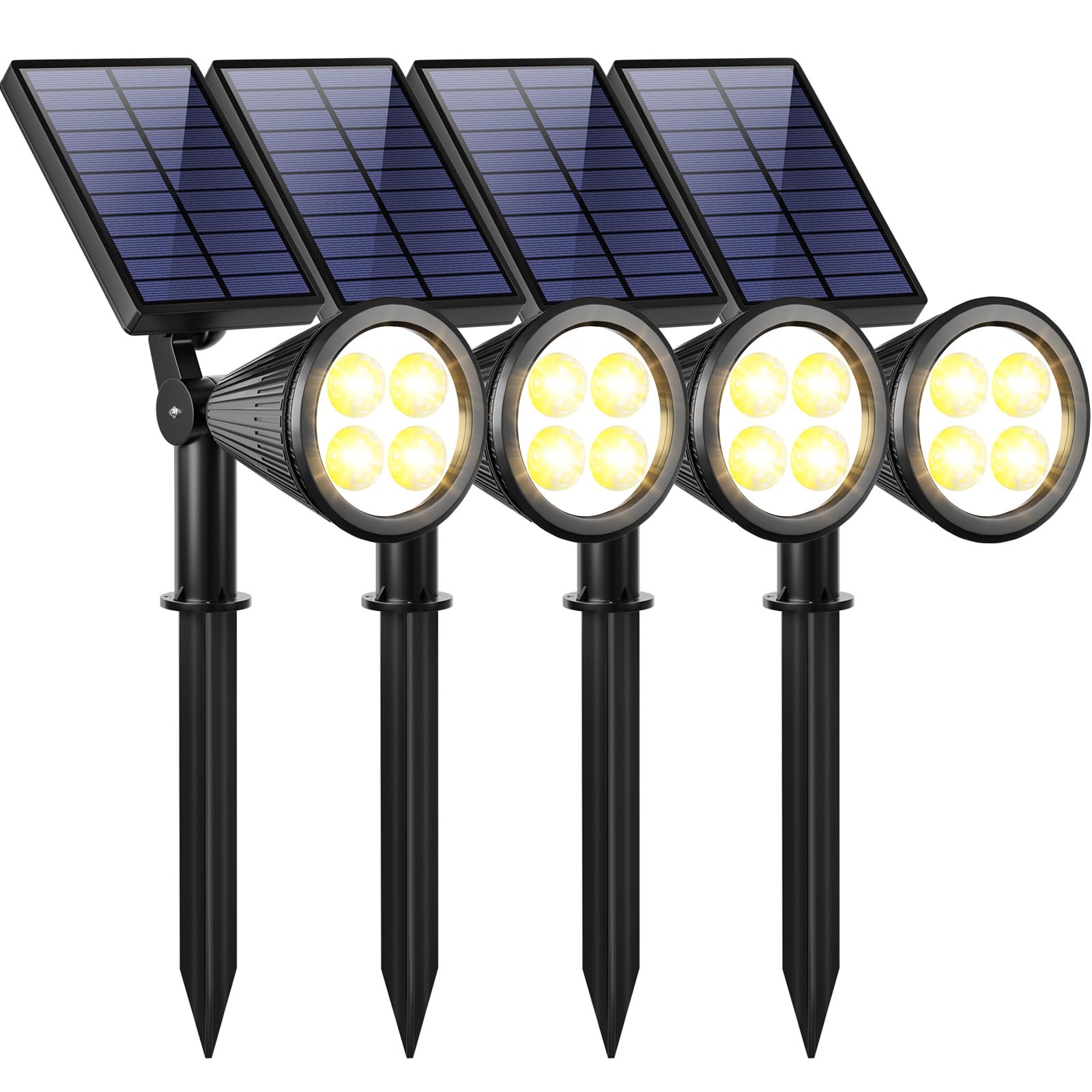 URPOWER Solar Spotlights, 4-Pack