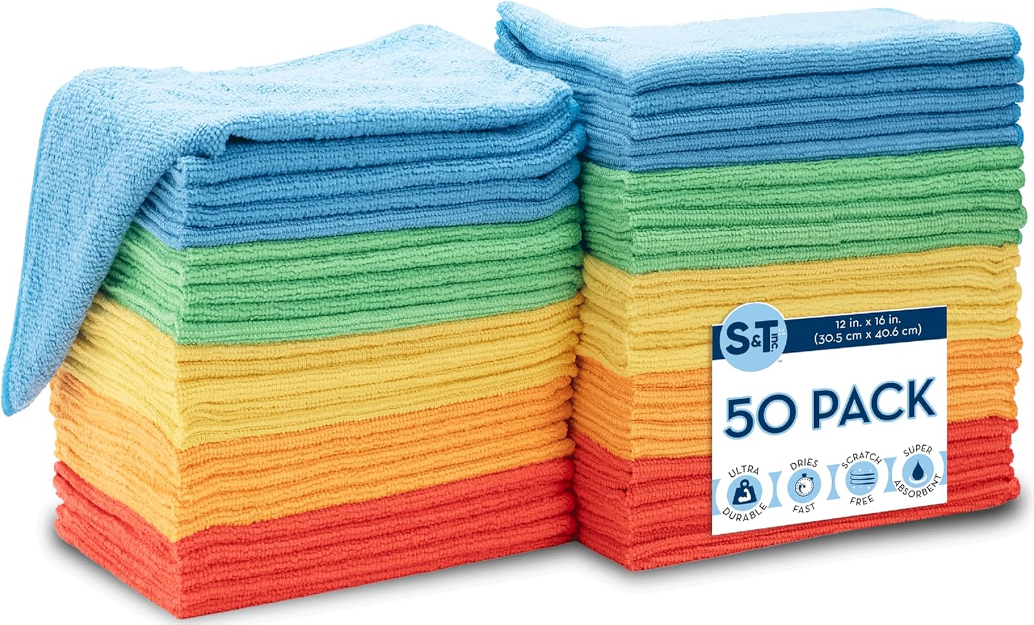 Microfiber Shop Towels 50-Pack