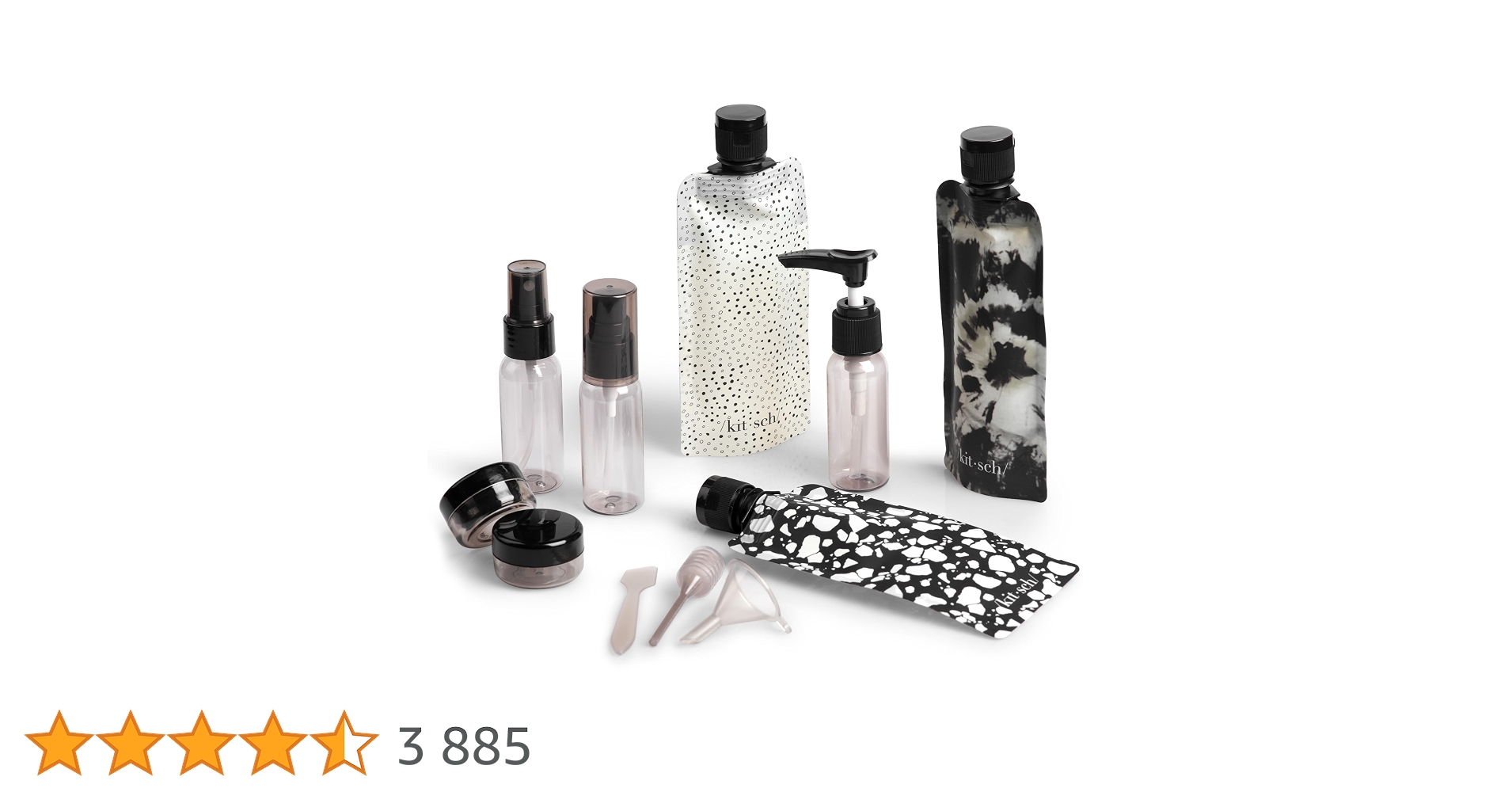 Kitsch Refillable Travel Bottles