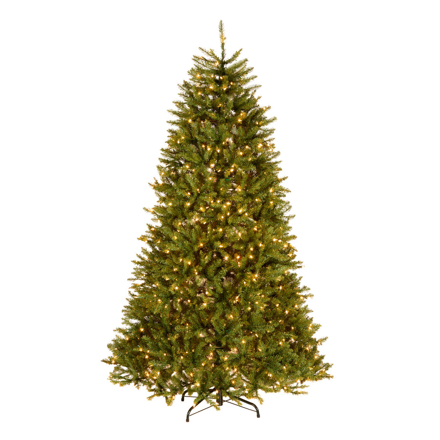 National Tree Company 7.5 ft. Pre-Lit Dunhill Fir Hinged Artificial Christmas Tree with Clear Lights