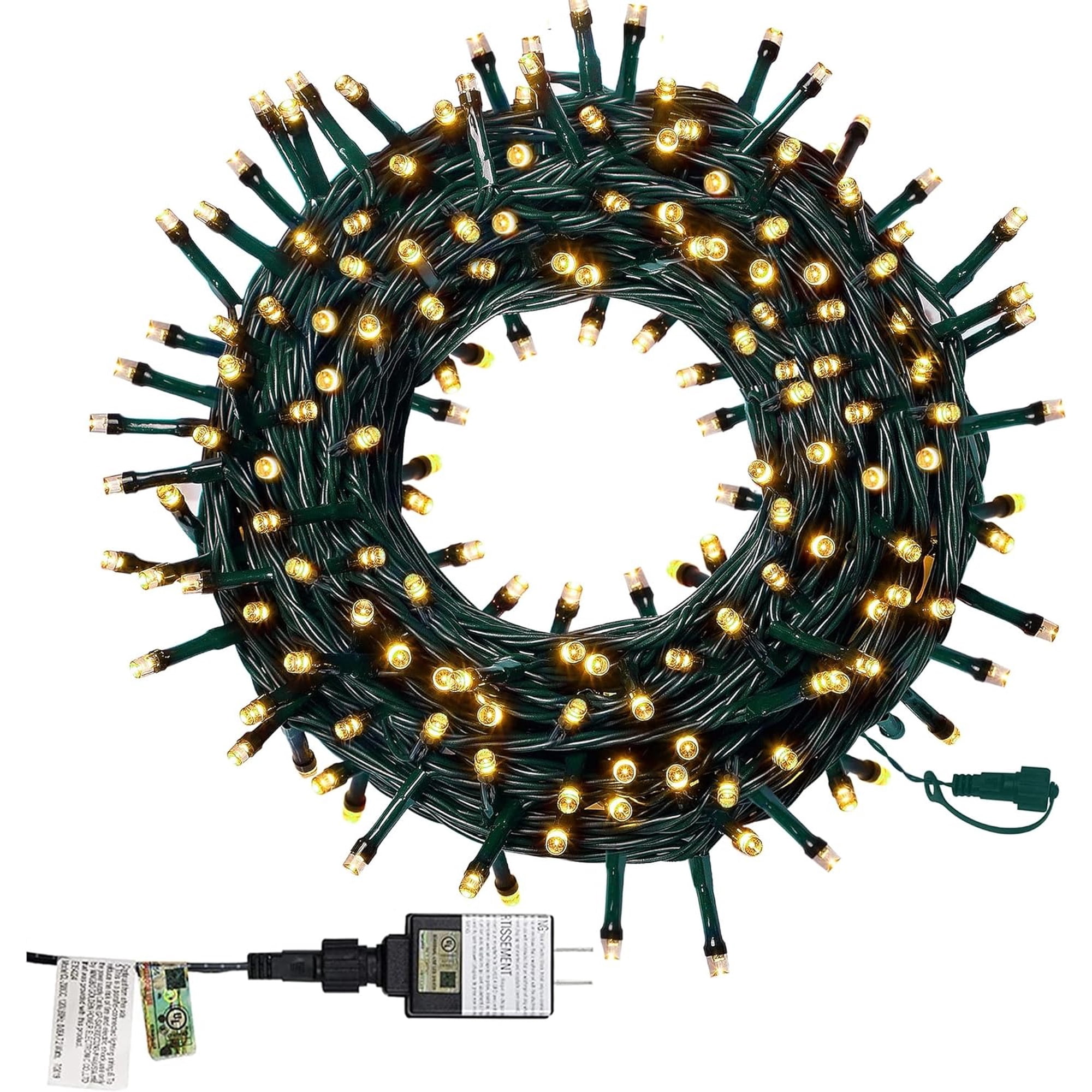 Twinkle Star 66ft 200 LED Christmas String Lights