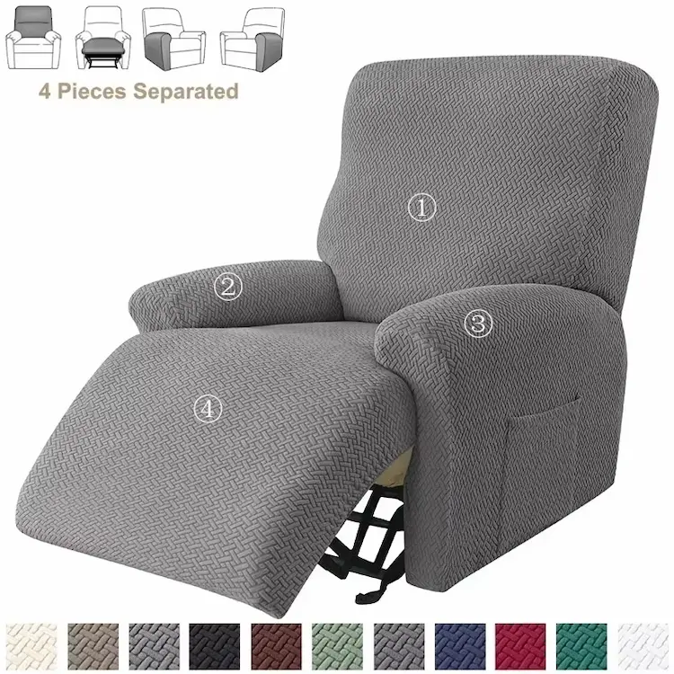 Subrtex 4-Piece Recliner Slipcover