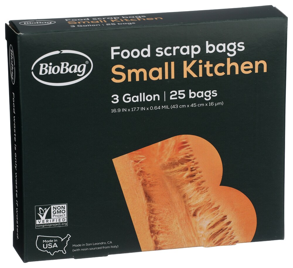BioBag Food Scrap Bags 3-Gallon