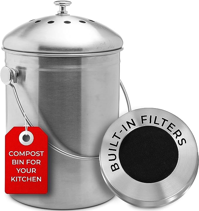 EPICA Stainless Steel Compost Bin