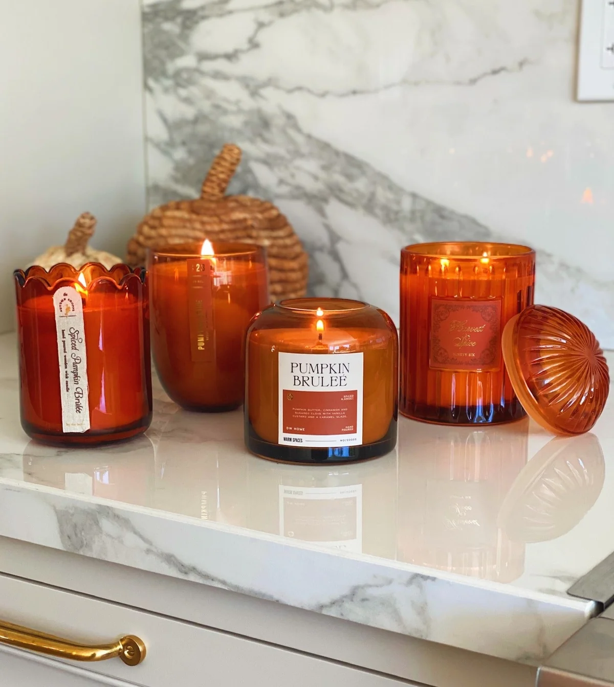 DW Home Fall Scented Candle, Pumpkin Spice