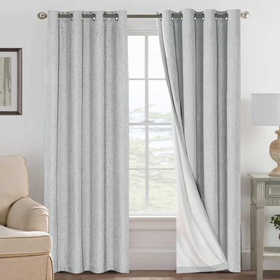 H.VERSAILTEX Sheer Curtains, 52x84, 2-Pack