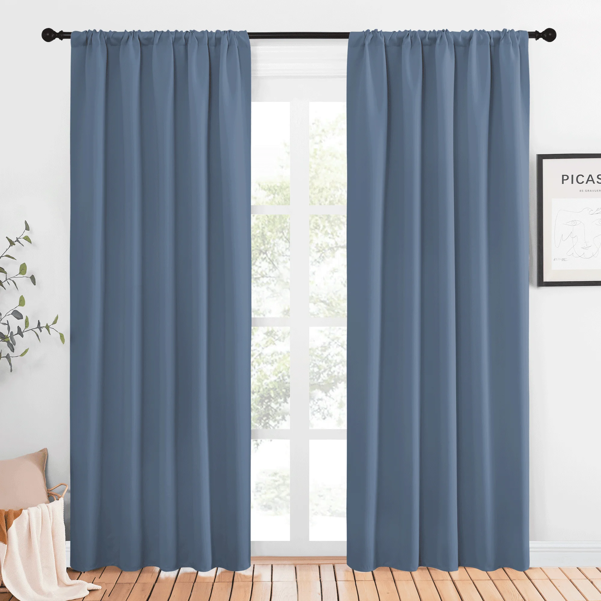 NICETOWN Blackout Curtains, 52x84, Set of 2
