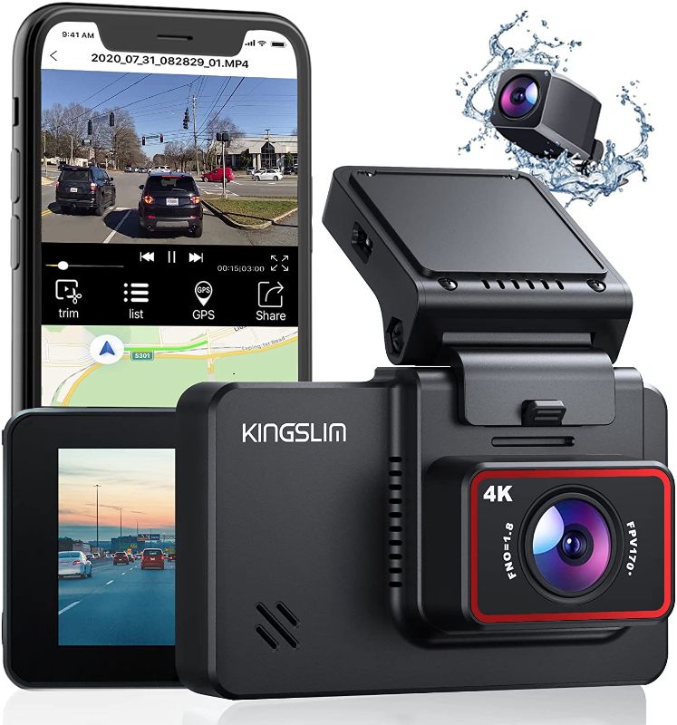 Kingslim D4 4K Dual Dash Cam