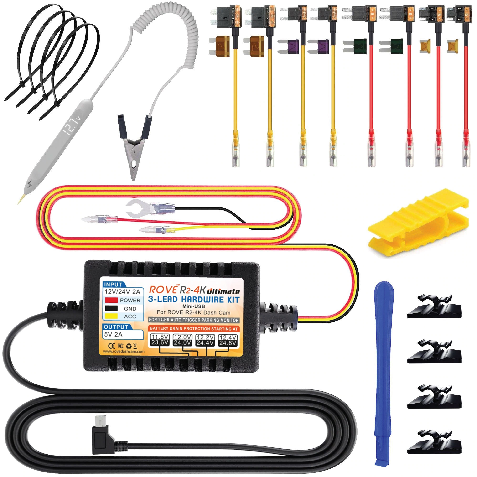 ROVE Dash Cam Hardwire Kit