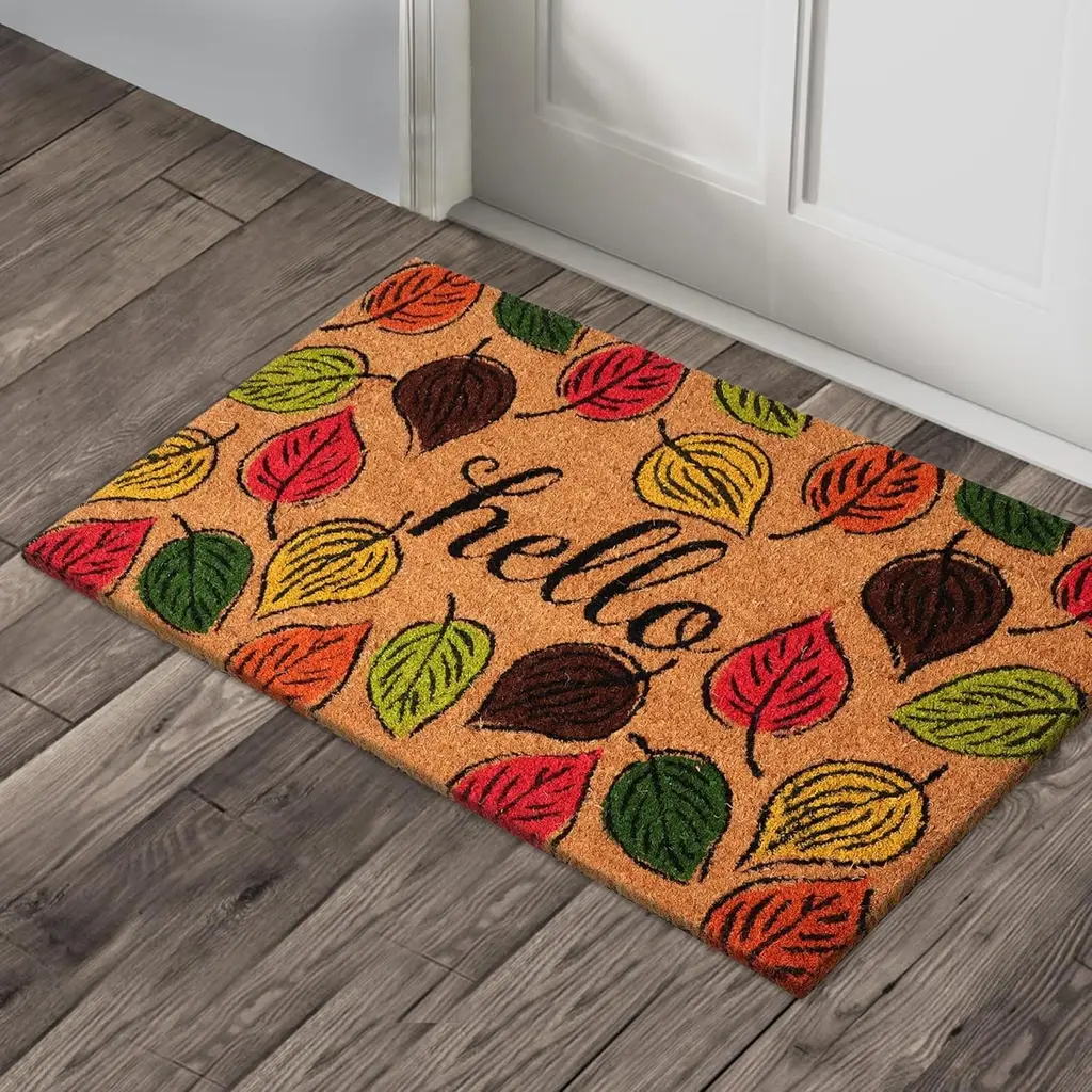 A1HC Hello Fall Coir Doormat