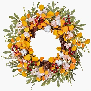 Lvydec 20 Inch Fall Wreath
