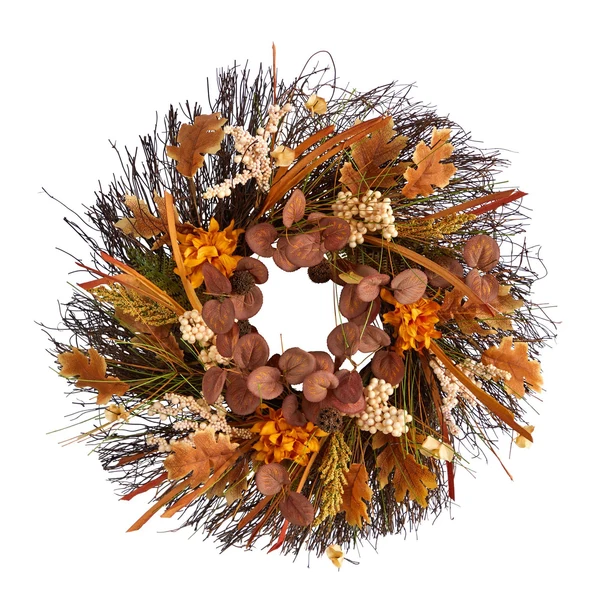 Nearly Natural 22 Inch Autumn Wreath