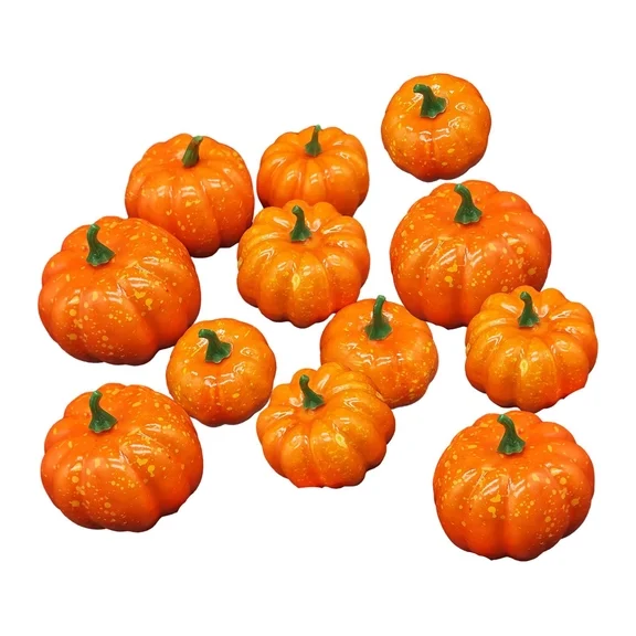 TURNMEON 12 Pcs Harvest Pumpkins