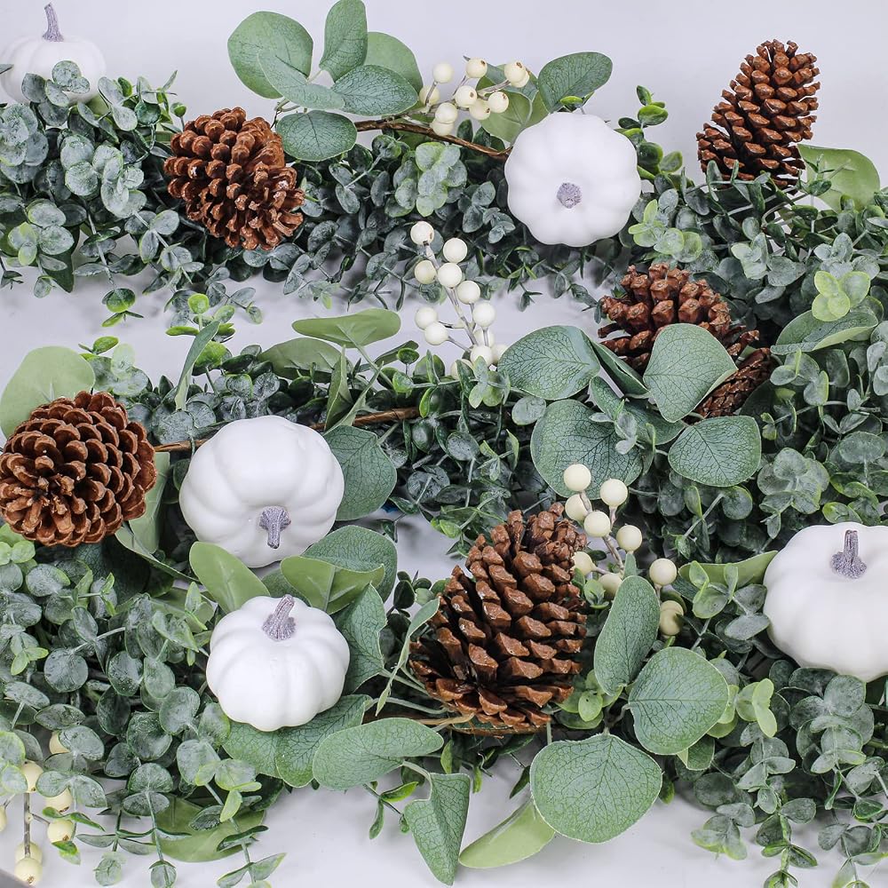 Winlyn 6ft Eucalyptus Fall Garland