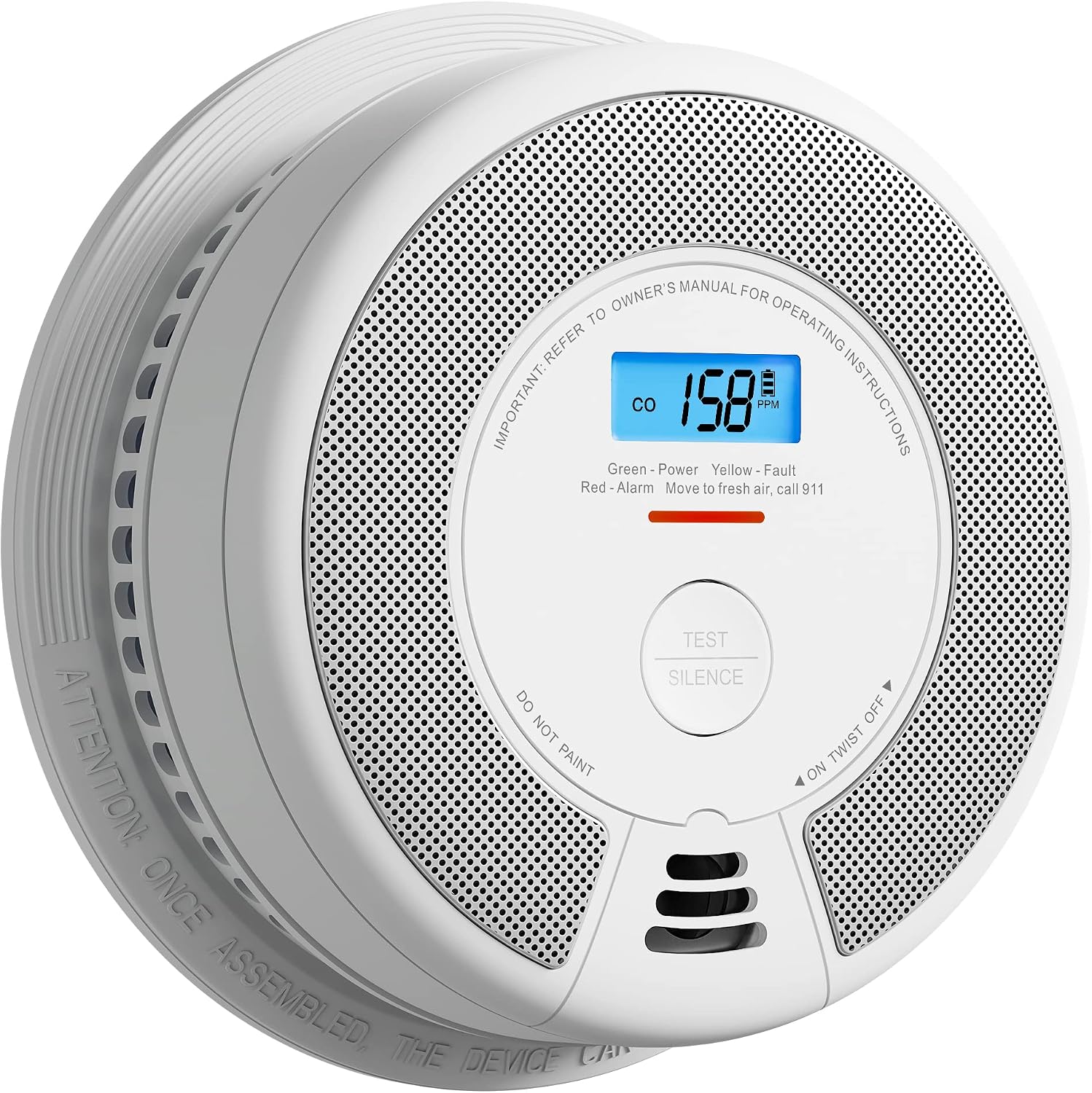X-Sense CO Detector, 10-Year Battery