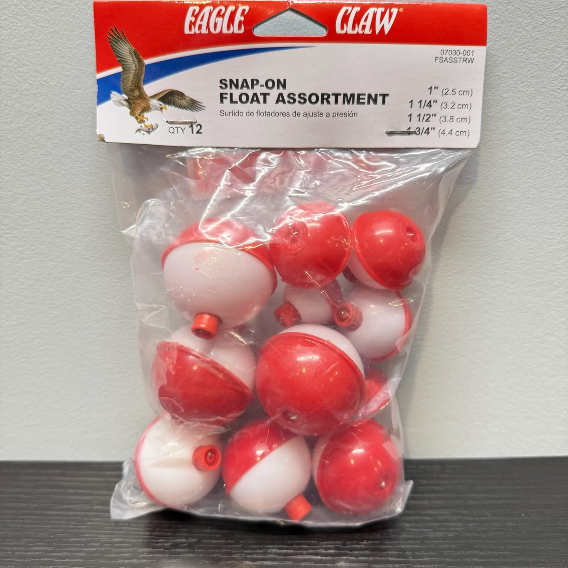 Eagle Claw Snap-On Round Floats, 12-Pack