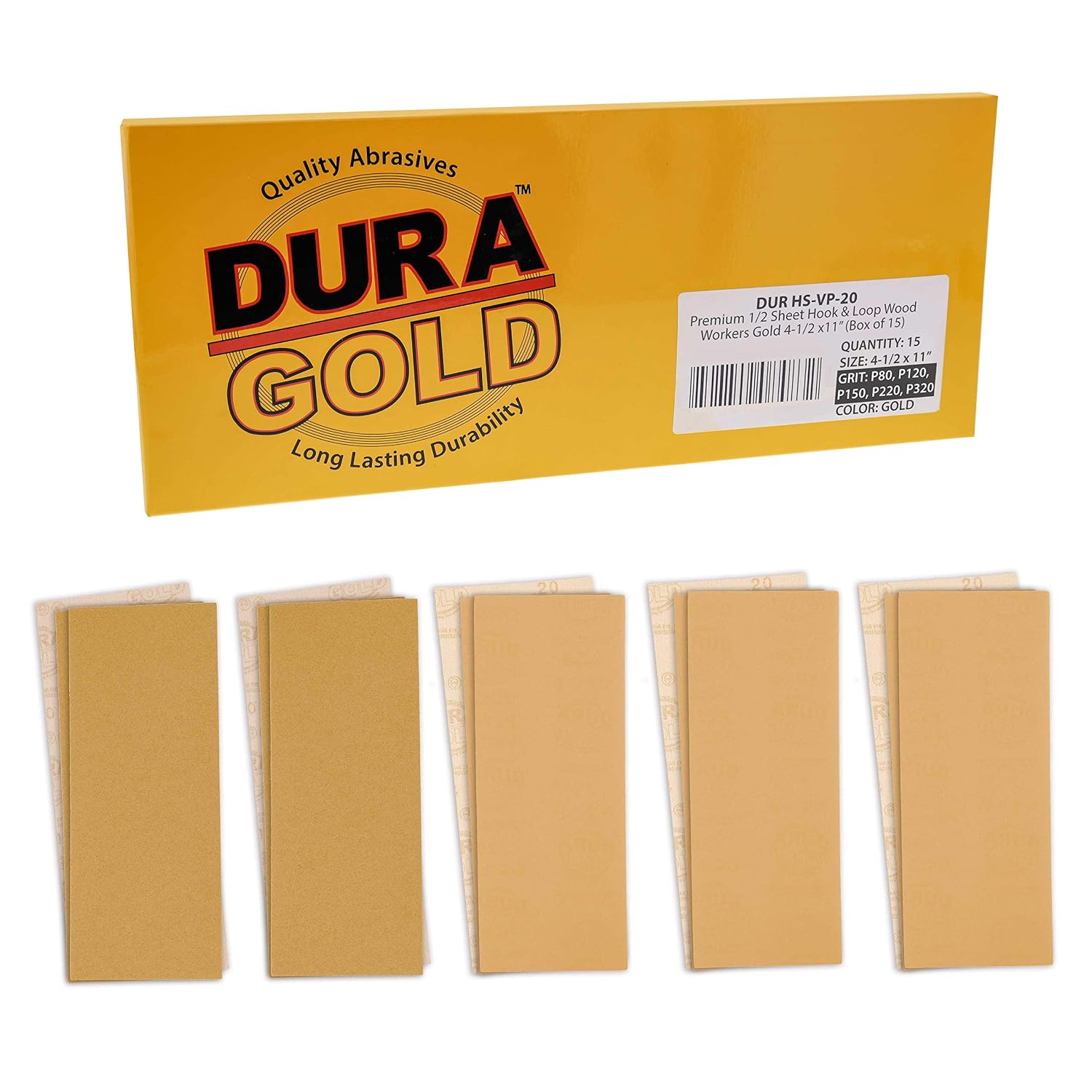 Dura-Gold 36-Sheet Sandpaper Assortment