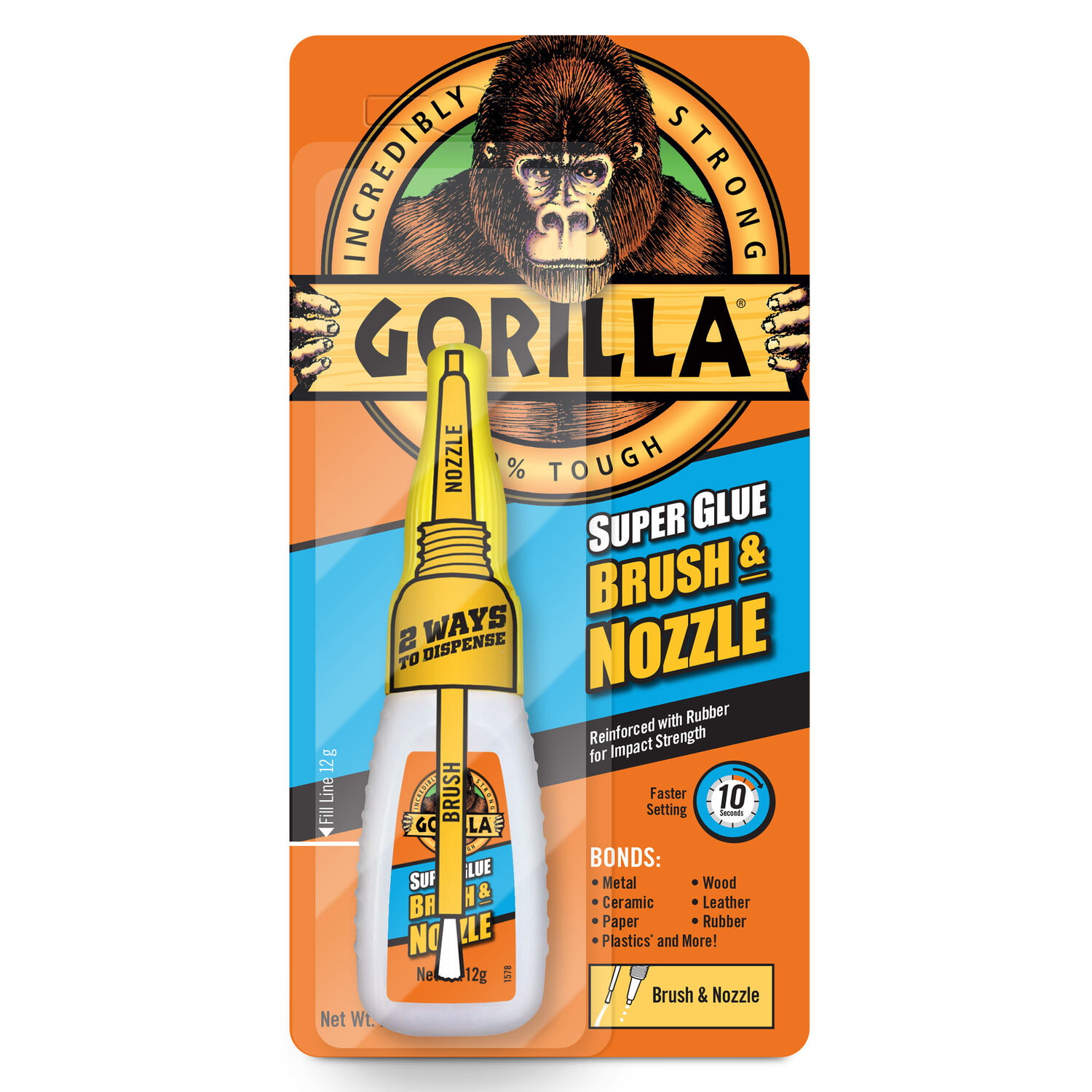 Gorilla Super Glue Brush & Nozzle
