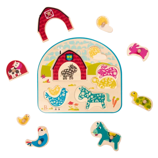 B. toys Wooden Puzzle Set