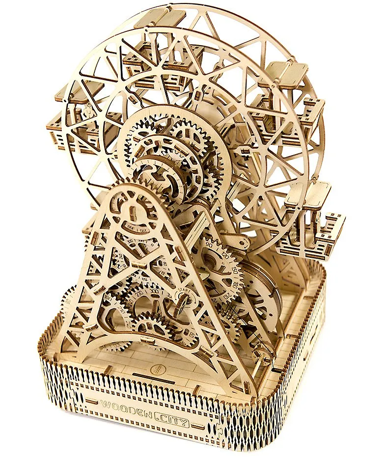 Wood City 3D Wooden Puzzle Mechanical Model