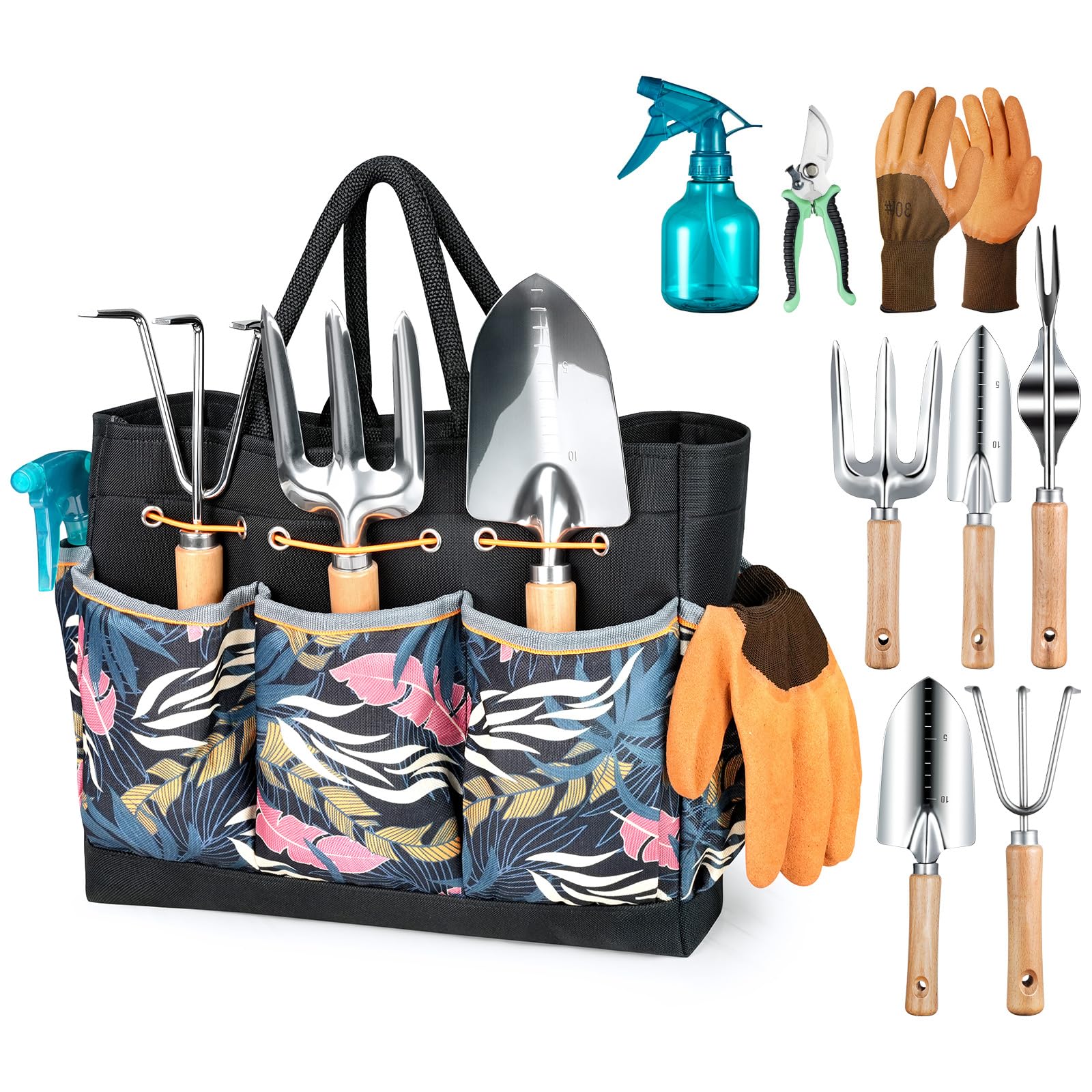 Grenebo 9-Piece Garden Tool Set