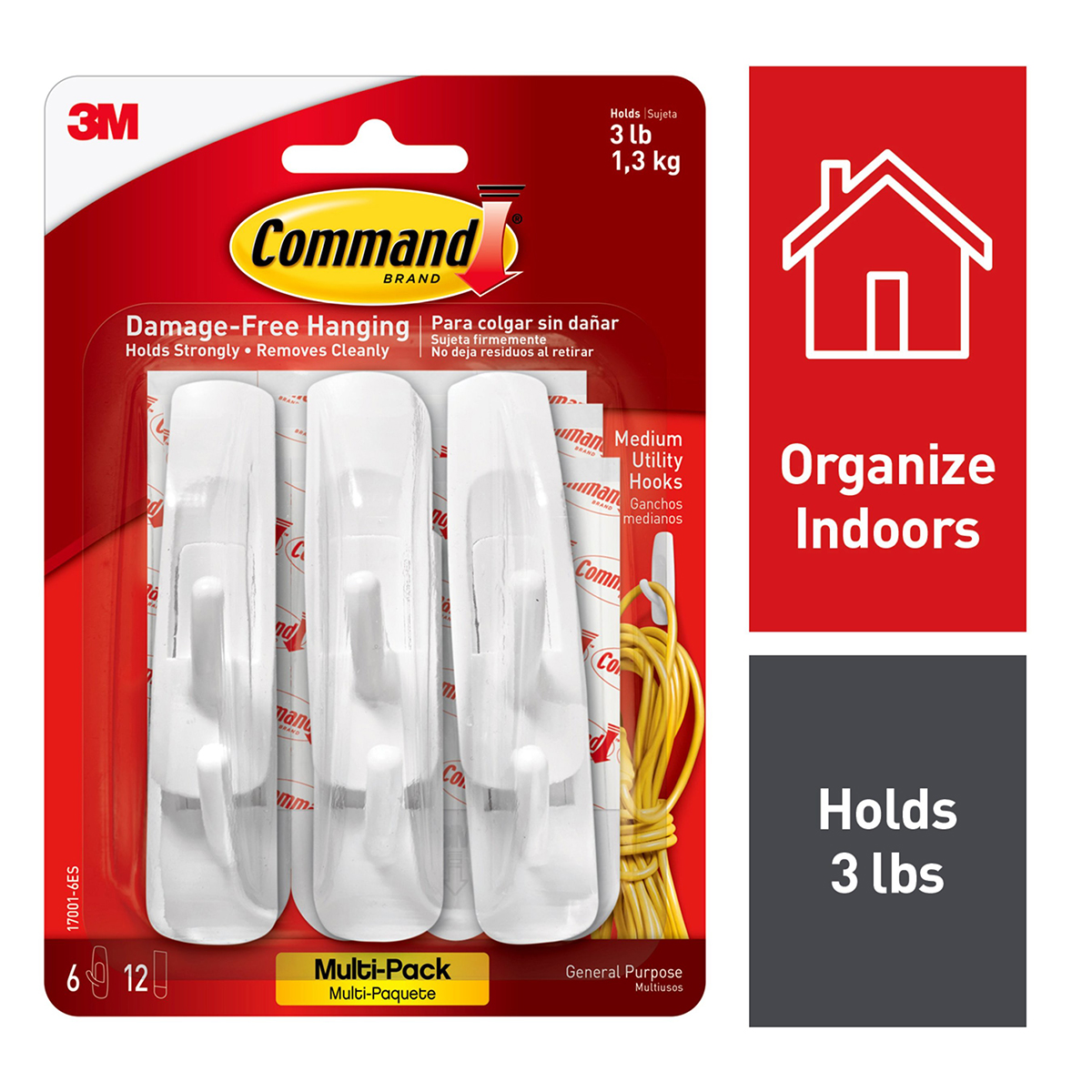 3M Command Medium Utility Hooks