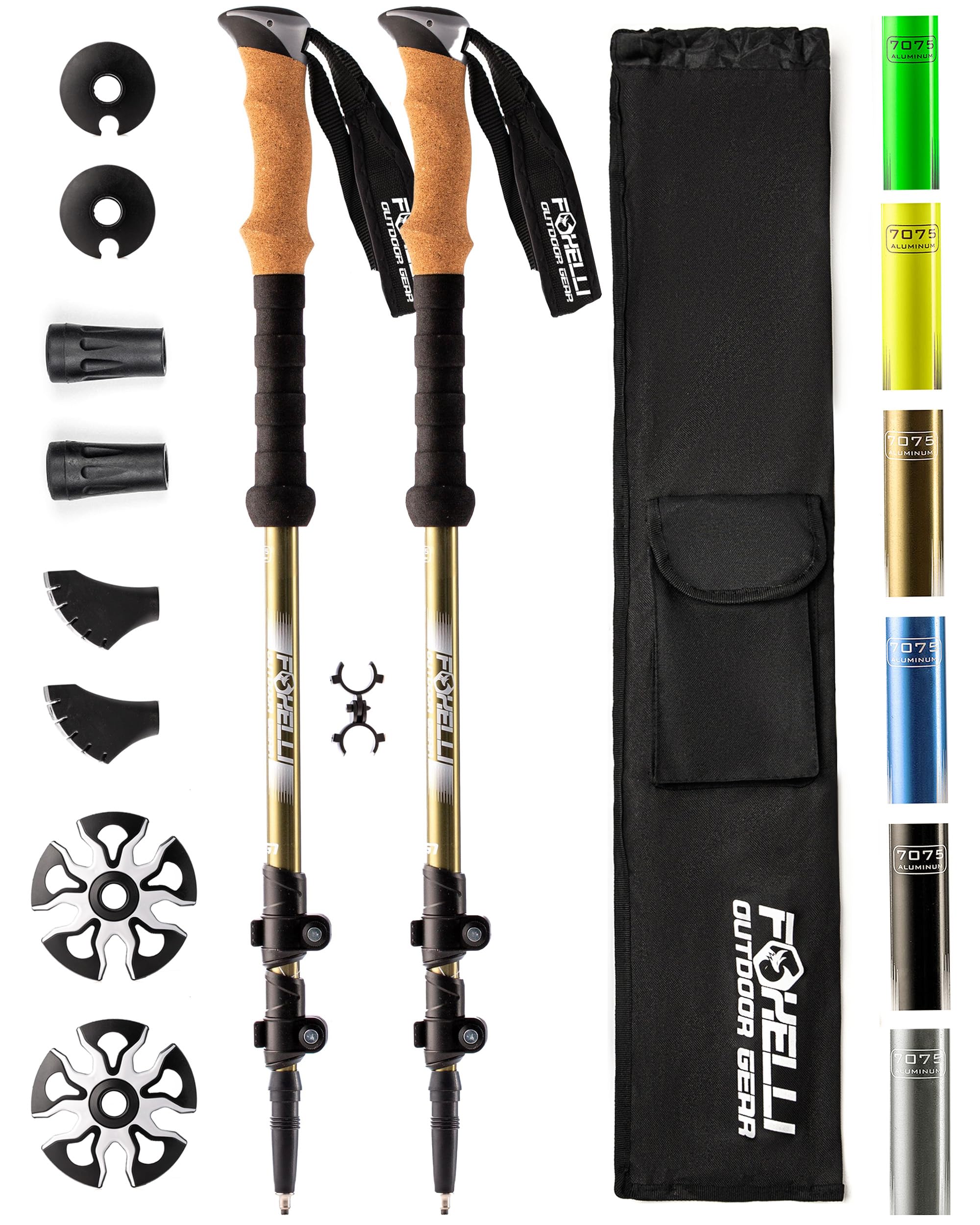 Foxelli Aluminum Trekking Poles