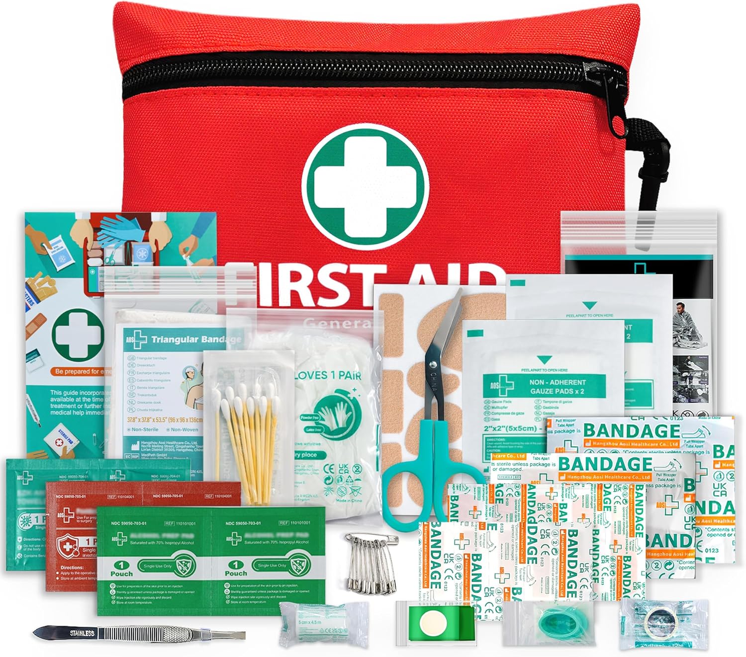 General Medi Mini First Aid Kit, 110-Piece