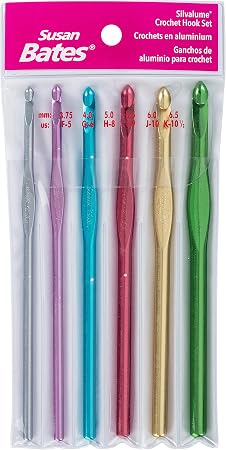 Susan Bates Silvalume Crochet Hook Set