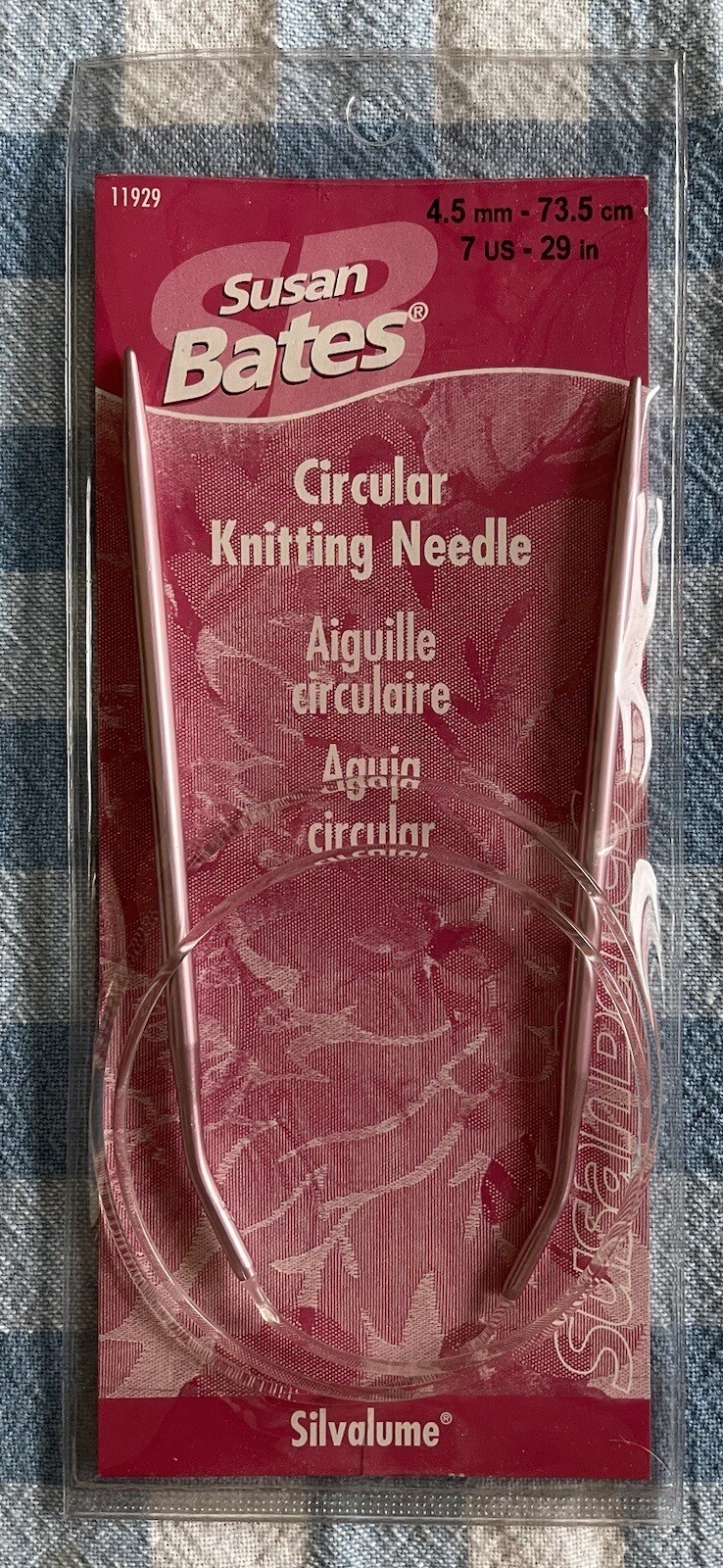 Susan Bates Silvalume Circular Knitting Needles 29-Inch