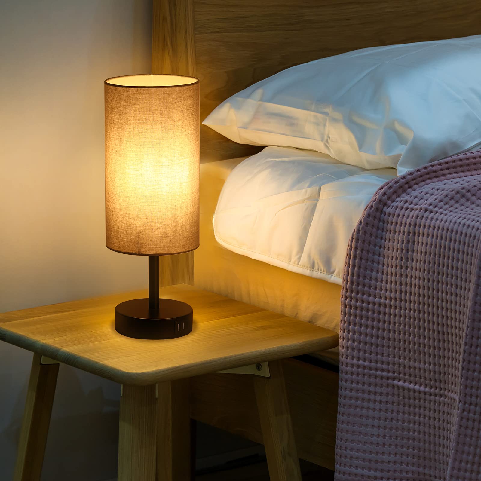 Yarra-Decor Bedside Table Lamp, Ceramic