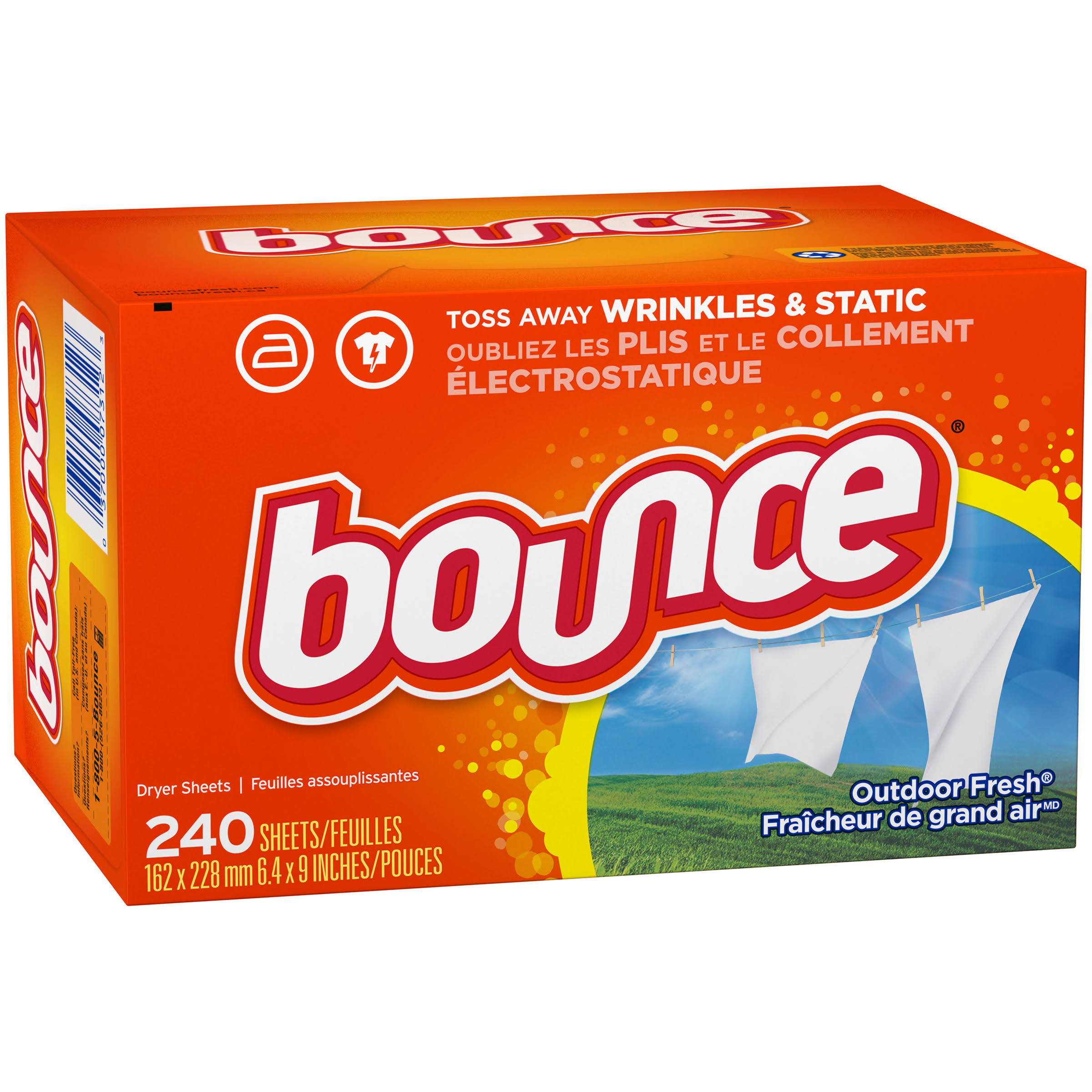 Bounce Outdoor Fresh Dryer Sheets, 240 Count