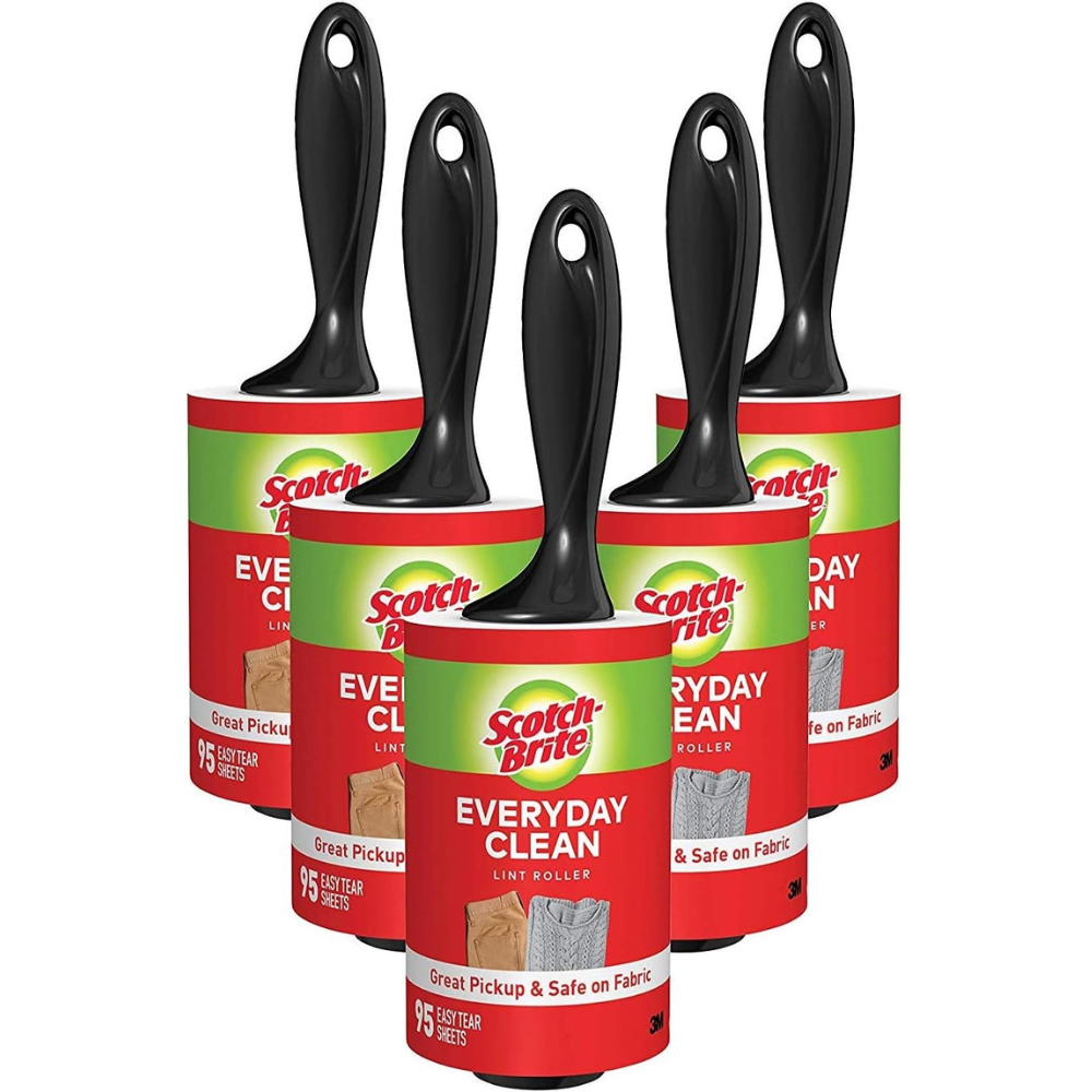 Scotch-Brite Everyday Clean Lint Rollers, 5-Pack