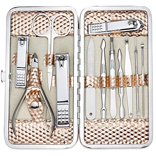 Zizzon Travel Manicure Set, 15-Piece