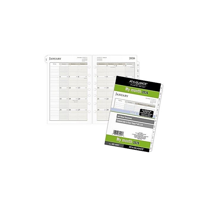 AT-A-GLANCE 2026 Large Print Monthly Planner
