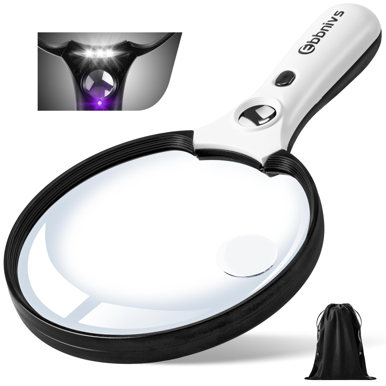 Fancii LED Handheld Magnifier 10X