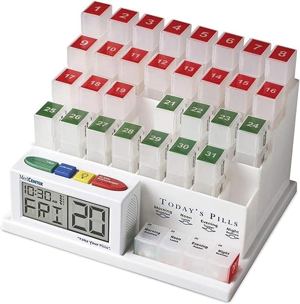MedCenter 31-Day Talking Pill Organizer