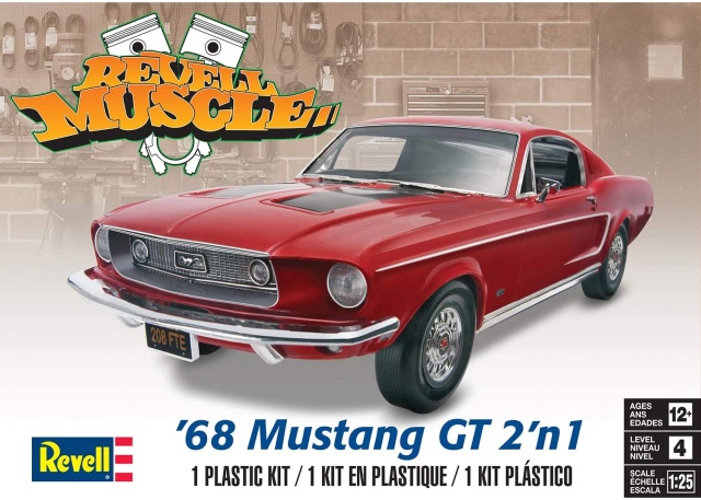 Revell 1968 Ford Mustang GT 2'N1 Model Kit