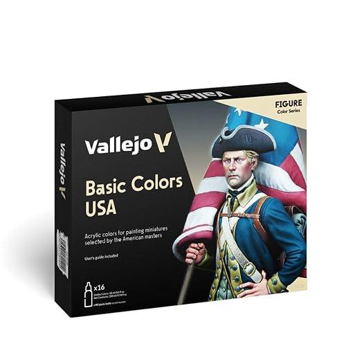 Vallejo Model Color Basic USA Colors Paint Set
