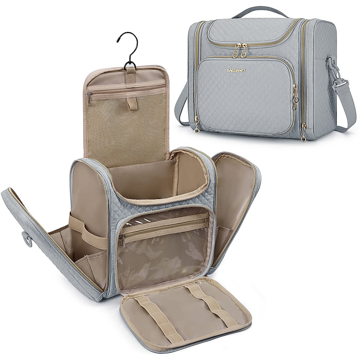 BAGSMART Travel Toiletry Organizer