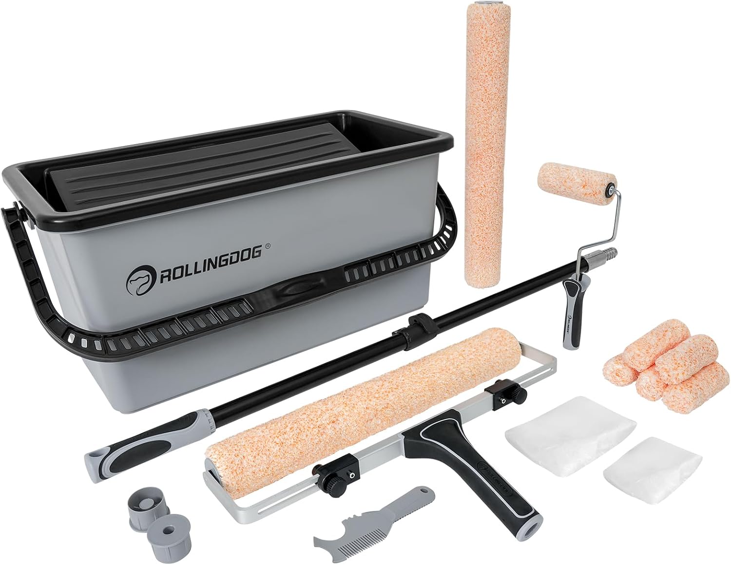 ROLLINGDOG 18-Piece Deluxe Roller Set